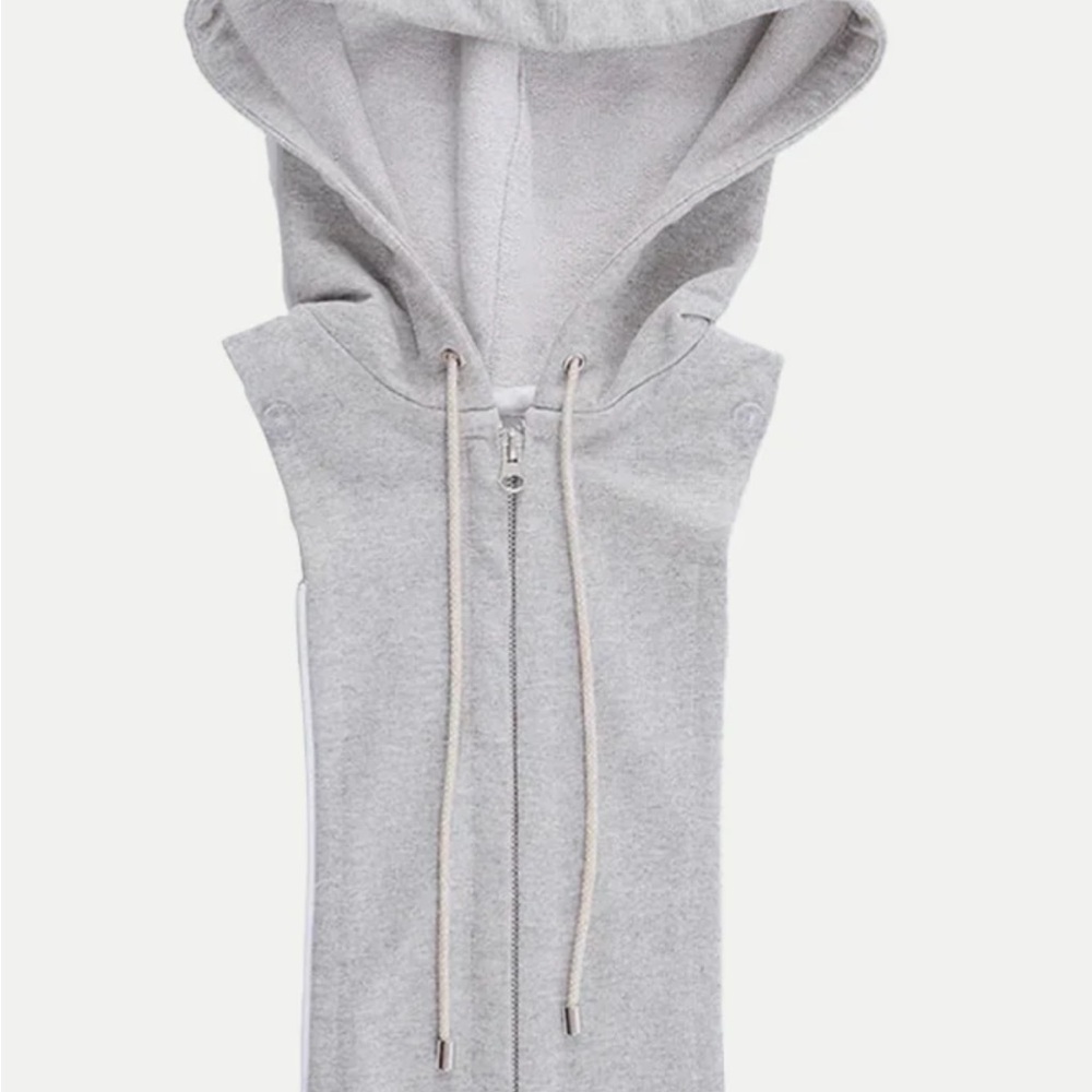 Veronica Beard grey hoodie dickey